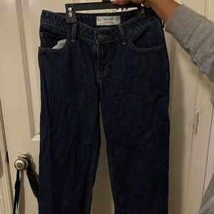 Hollister Blue Straight Leg Jeans

The Waste of the pants are a 25!!